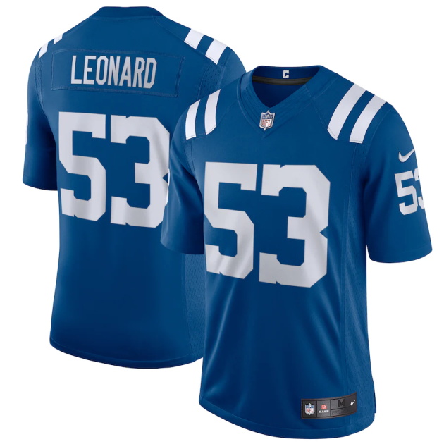 mens nike shaquille leonard royal indianapolis colts vapor limited jersey